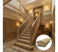 Oak Handrail Queen 2.4M - 41mm Groove For Spindles Uk Manufactured Traditional Products Ltd