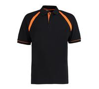 Oak Hill Piqué Polo Shirt Kustom Kit Jet Black L