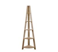 Riva Scandinavian Retro Corner Ladder Bookcase Shelving Shelf Unit Oak