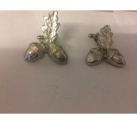Oak Leaf & Acorns TG447 3.2cm X 3.7cm Pair of Cufflinks Made From Fine English Modern Pewter POSTED BY US GIFTS FOR ALL 2016 FROM DERBYSHIRE UK