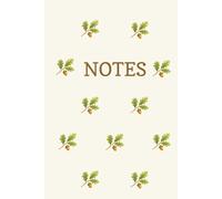 Oak leaf and Acorn Notebook: Pretty, Neutral, Cream, Nature, Tree, Countryside, British, Journal, Gift, Birthday, Christmas, Stocking Stuffer, Wide ruled, 100 pages, 6x9 Inches, Hardback