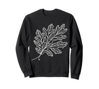Oak Leaf Line Art Nature Lover Sweatshirt