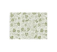 Oak Leaves & Berries Small Glass Worktop Saver - Green Textured Chopping/Cutting Board Kitchen Gift 28.5cm x 20cm (11" x 8")