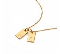 OAK & LUNA Personalised Willow Day Necklace with Custom Inscription - Diamond Option - Dainty Gift for Her Women - Mother's Day Christmas Jewelry, Sterling Silver, No Gemstone