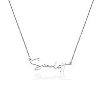 OAK&LUNA - PERSONALIZED BELLE CUSTOM NAME NECKLACE IN STERLING SILVER - CUSTOM MADE JEWELLERY - GIFT FOR WOMEN - GIFTS FOR MOTHER’S DAY (925 Sterling Silver)