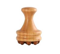 Oak Meridian Massage Brush - Professional Grade (12-Bead Oakwood Massage Brush [Thick Version])