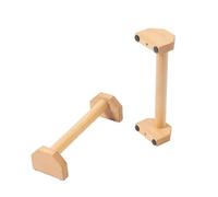 Oak parallel bars Solid wood push-up bars Handstand non-slip rubber feet Handstand strength training Freehand fitness bar Cardio Bodybuilding and durable