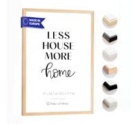 Oak Picture Frame DIN A4 (21 x 29.7 cm) Made of European Oak - Thin Oak Picture Frame Ideal for Posters & Photos - Decoration for Children's Room and Living Area - Durable Whole Wooden Strip