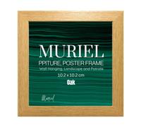 Oak Picture Frame Photo Frame Perspex Sheet For Wall Or Table, Landscape Portrait Orientation 10.2 X 10.2 Cm
