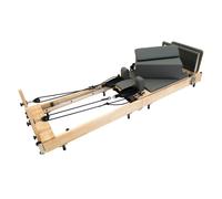 Pilates Reformer Machine Oak Wood Frame Multifunctional Portable Folding Bed Adjustable Resistance Home Gym Studio Equipment Compact Foldable Fitness Trampoline Jump Board Accessories Storage Bag
