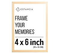 Oak Pine Wood Photo Frame 4x6 inch (10x15 cm) with Shatterproof Acrylic Glass | Modern 4 x 6 inch (10 x 15 cm) Wooden Picture Frame