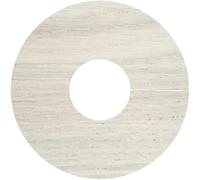 Oak Pipe Covers for Solid, Engineered Wood & Laminate Floors, 15mm Radiator Pipe Collars, Roses, Surroundings, Rings, Real Wood Oak Veneer, Slim Modern Profile, Self Adhesive (Off White Oak, x4)