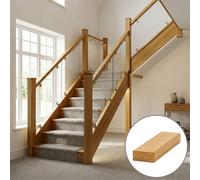 Oak Prefinished & Lacquered Baserail Modern 2.4M No Groove Uk Manufactured Traditional Products Ltd