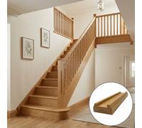 Oak Prefinished & Lacquered Baserail Tbr 2.4M 35mm Groove For Stair Spindles Uk Manufactured Traditional Products Ltd
