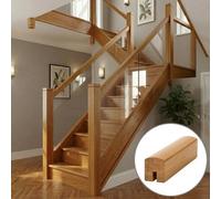 Oak Prefinished & Lacquered Handrail Contemporary 3.0M - 10mm Groove For Glass Panels Uk Manufactured Traditional Products Ltd