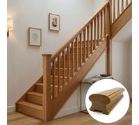 Oak Prefinished & Lacquered Handrail Duchess 2.4M - 32mm Groove For Spindles Uk Manufactured Traditional Products Ltd
