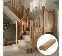 Oak Prefinished & Lacquered Handrail Modern 1.2M - 35mm Groove For Spindles Uk Manufactured Traditional Products Ltd