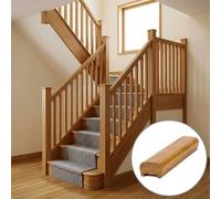 Oak Prefinished & Lacquered Handrail Modern 3.6M - 41mm Groove For Spindles Uk Manufactured Traditional Products Ltd