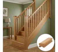 Oak Prefinished & Lacquered Lhr Handrail 2.4M - 35mm Groove For Spindles Uk Manufactured Traditional Products Ltd