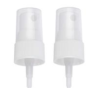 OAK & SAGE 2 White Fine Mist Spray Caps with 6.75” Dip Tube (.16 cc Output) - 24/410 Cap Size - 2 Total