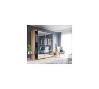 (Oak Shetland) Arti 17 - 2 Sliding Door Wardrobe 180cm