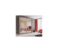 (Oak Shetland) Arti 8 - 2 Sliding Door Wardrobe 203cm