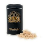 Oak Smoked Sea Salt (Fine) | 150g | Cut to the Smoke | Award Winning | Boldly smoked for deep flavor | Refillable tin | Durable anti-scuff label | no artificial preservatives