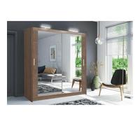 (Oak/Sonoma, 150cm) Modern Milan full mirror Sliding wardrobe in 4 color and 6 sizes