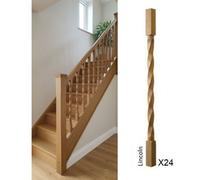 Oak Spindle Lincoln 41mm X 41mm X 900mm - 24 Pack Uk Manufactured Traditional Products Ltd