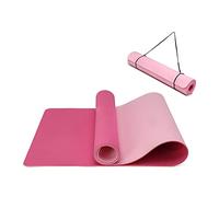 Oak & Tea Yoga Mat Yoga Mats for Women/Men, Non Slip Exercise Mats for Home Gym with Carry Strap, TPE Eco Friendly Workout Mat for Yoga, Meditation, Pilates 183x61x0.6cm (PLUM/PINK)