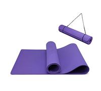 Oak & Tea Yoga Mat Yoga Mats for Women/Men, Non Slip Exercise Mats for Home Gym with Carry Strap, TPE Eco Friendly Workout Mat for Yoga, Meditation, Pilates 183x61x0.6cm (PURPLE)