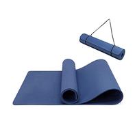 Oak & Tea Yoga Mat Yoga Mats for Women/Men, Non Slip Exercise Mats for Home Gym with Carry Strap, TPE Eco Friendly Workout Mat for Yoga, Meditation, Pilates 183x61x0.6cm (NAVY)