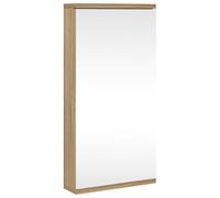 Corner Bathroom Mirror Cabinet Toilet Wall Cabinet Corner Vanity Unit vidaXL