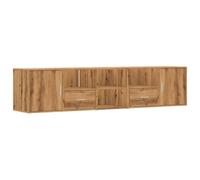 (oak) vidaXL Corner Cabinet Corner Shelf Unit Bookcase Book Shelf Engineered Wood