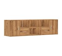 (oak) vidaXL Corner Cabinet Corner Shelf Unit Bookcase Engineered Wood