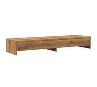 (oak) vidaXL Monitor Stand with Drawers Monitor Riser Display Stand Engineered Wood
