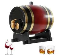 Oak Whiskey Aging Barrel, Barrel Timber Wine Barrel Dispenser for Age Your Own Beer Wine