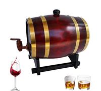 Oak Whiskey Aging Barrel, Barrel Timber Wine Barrel Dispenser for Age Your Own Beer Wine