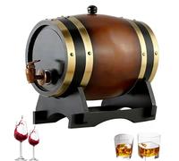 Oak Whiskey Aging Barrel, Barrel Timber Wine Barrel Dispenser for Age Your Own Beer Wine