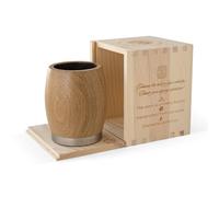 Oak Whiskey Tumbler with Charred Interior, Handcrafted from Oak Wood, Packed in Wood Box. A great gift for Whiskey, Bourbon or Scotch Lovers. Elevates the taste of any spirit