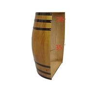 Oak Wine Barrel Half-Barrel Lid & Barrel Bottom Decorated Wall-Mounted Decoration - Ideal For Winery Bar, Wedding Photography Props | Solid Wooden Beer Barrel