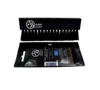 Audio Anatomy Vinyl-Brush Oak Wood and Goat Hair/Antistatic discharge/Wet and dry cleaning/User-friendly oak wood handle/Removes dust very efficiently/Manufactured in the EU - black
