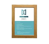 OAK WOODEN EFFECT PICTURE PHOTO FRAMES SIZE: 14" x 11", PORTRAIT OR LANDSCAPE READYMADE