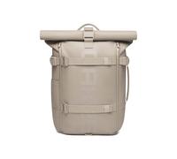 OAK25 Rolltop Backpack Reflective Women Men Beige - LumoSense Rolltop | Commuter Rucksack 20L For Travel Work University, Cycling Bag With Laptop Compartment Up To 17 Inch