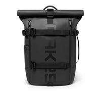 OAK25 Rolltop Backpack Reflective Women Men - Luminite Rolltop - Commuter Rucksack 20L For Travel Work University - Cycling Bag With Laptop Compartment Up To 17 Inch