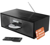 OAKCASTLE DAB500 Bluetooth All-in-One DAB CD Player - Black, Black
