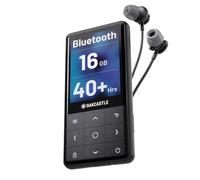 Oakcastle MP300 16GB Bluetooth MP3 Player with Built-In Speaker | Expandable to 128GB, Portable MP3 Music Player | USB-C Quick Charge | 40 Hours Battery Playback