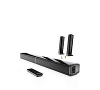 Oakcastle SB80 Split Sound Bar for TV | 120W 2.2 Channel Bluetooth Soundbar with HDMI ARC, Optical, AUX & USB Playback | Home Cinema TV Speakers with Wall Mount & Remote