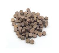 Oakcrafts - 1/2" - 12.7mm Walnut Flat Head Cross Grain Plug - Pack Of 100