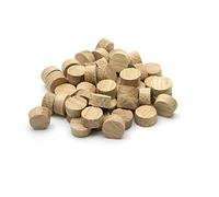 Oakcrafts - 1/2" Oak Flat Head Cross Grain Plug - Pack of 100